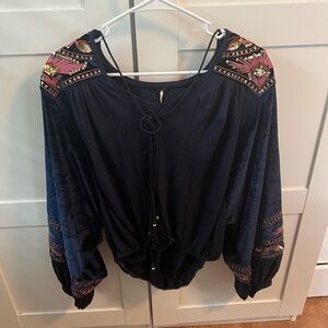 Free People gorgeous blue top!